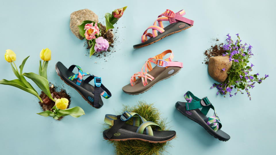 A detailed look at Chacos sandals.<p>Chacos</p>
