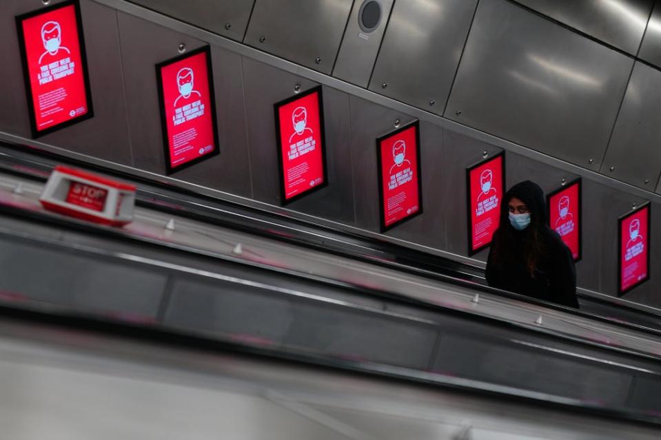 The figures show the number of London Underground journeys increased in the last week (PA) (PA Wire)