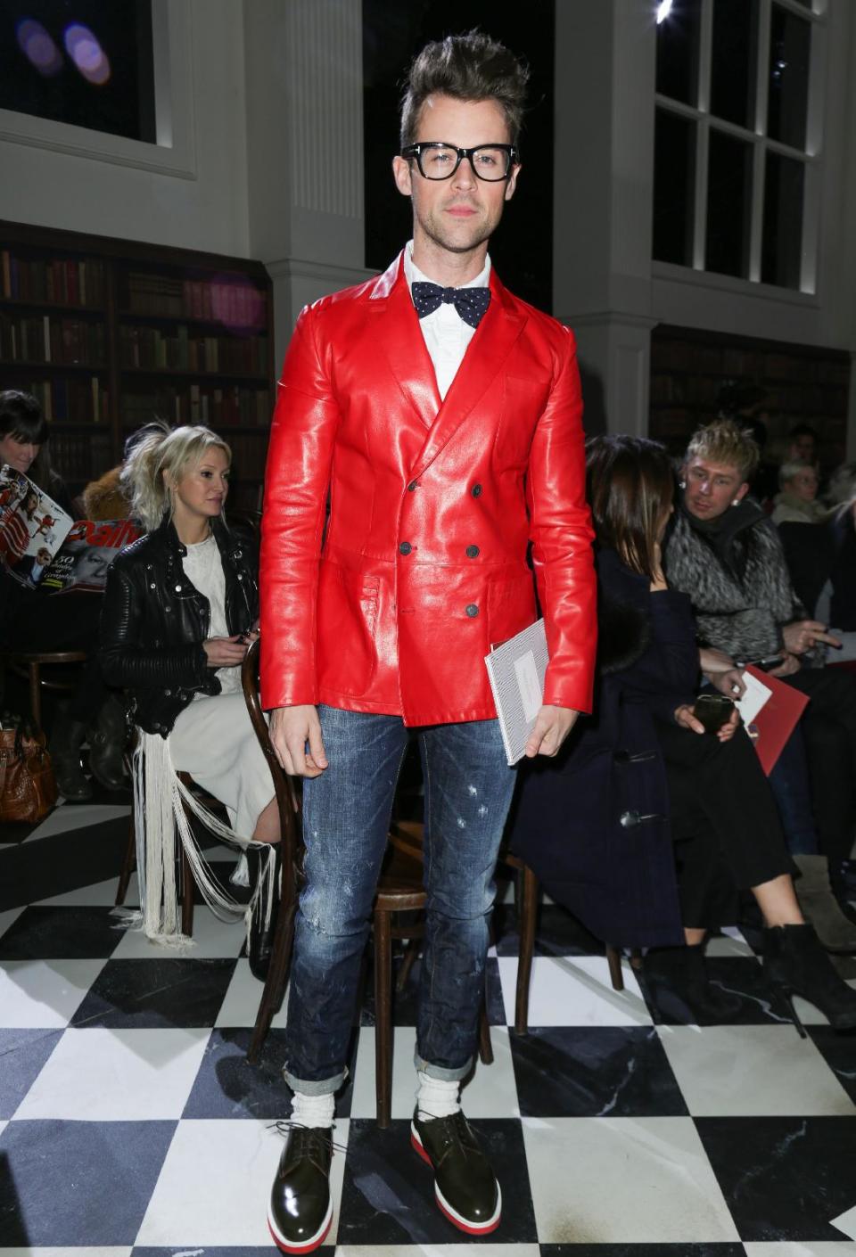 FILE - This Feb. 10, 2013 file image released by Starpix shows stylist and TV personality Brad Goreski at the Tommy Hilfiger Fall 2013 fashion show during Fashion Week in New York. Goreski stars in the Bravo series, "It's a Brad, Brad World," airing Wednesdays at 10 p.m. EST. (AP Photo/Starpix, Andrew Toth)