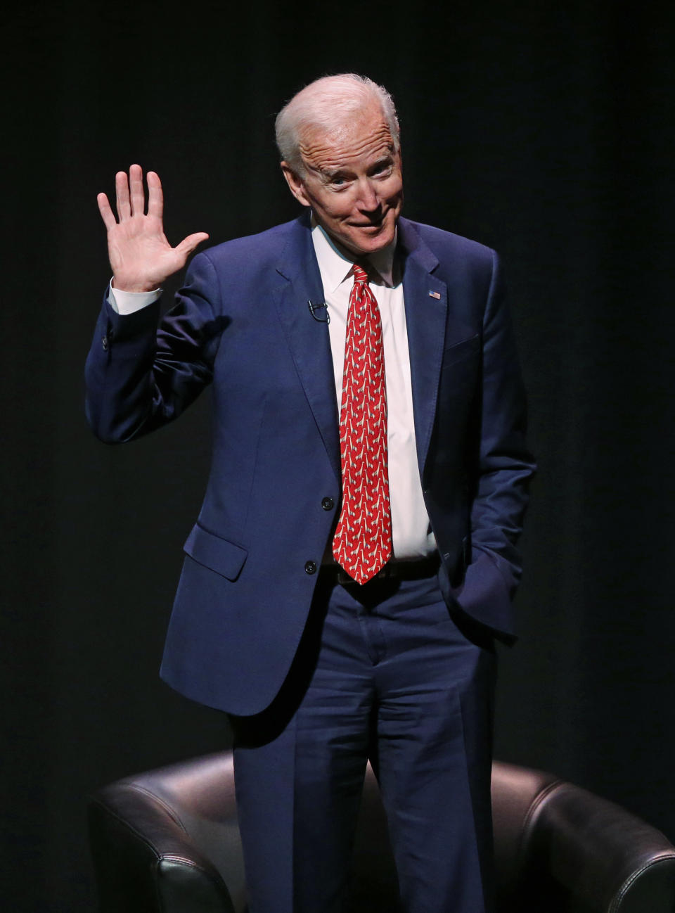 Former Vice President Joe Biden speaks at the University of Utah Thursday Dec. 13, 2018, in Salt Lake City. Biden says he initially refused to run with then-presidential candidate Barack Obama a decade ago, but his family ultimately convinced him he had to support an African-American candidate with a real chance of winning. Biden was greeted with a standing ovation when he spoke amid speculation about whether he'll launch his own campaign for president. He did not directly address the possibility of another run in the speech that marks his final public event for 2018. (AP Photo/Rick Bowmer)