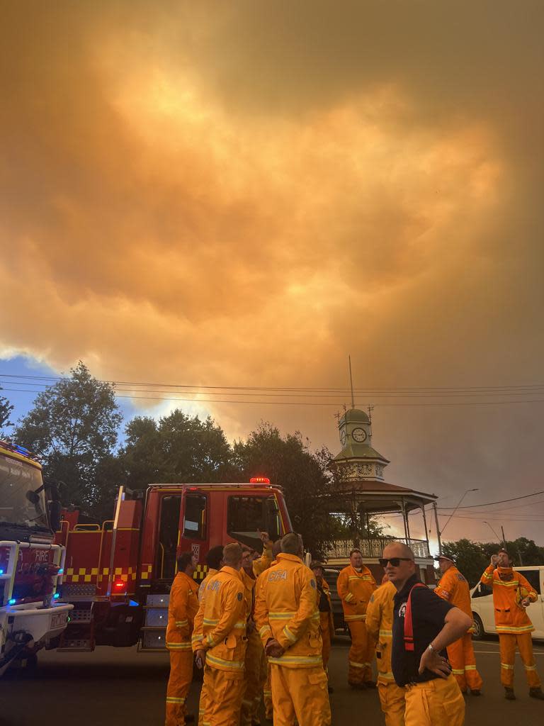 Sebastopol Fire Brigade CFA at the Buangor fire Picture: Sebastopol Fire Brigade CFA