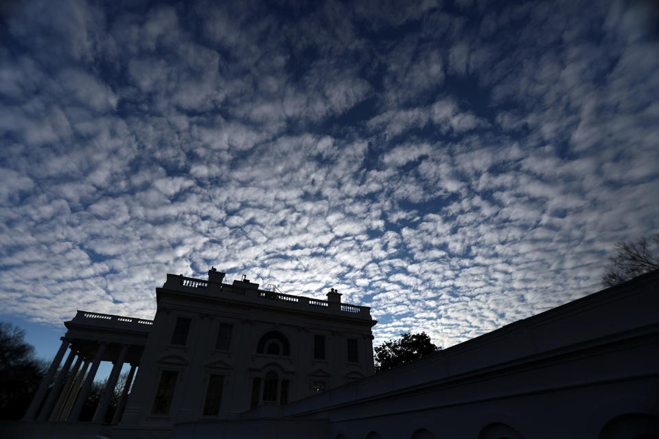 <p>The sunrise is seen over the White House in Washington, Feb. 17, 2017. (Photo: Carlos Barria/Reuters) </p>