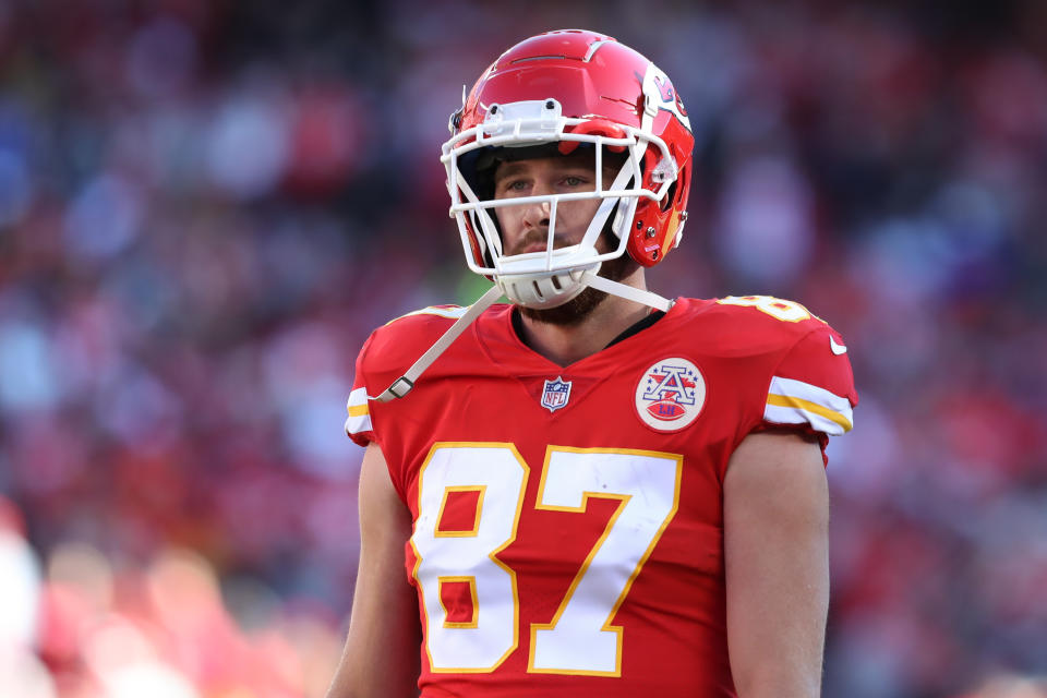 Travis Kelce is unable to play in Week 16 due to COVID-19 protocols. (Photo by Scott Winters/Icon Sportswire via Getty Images)