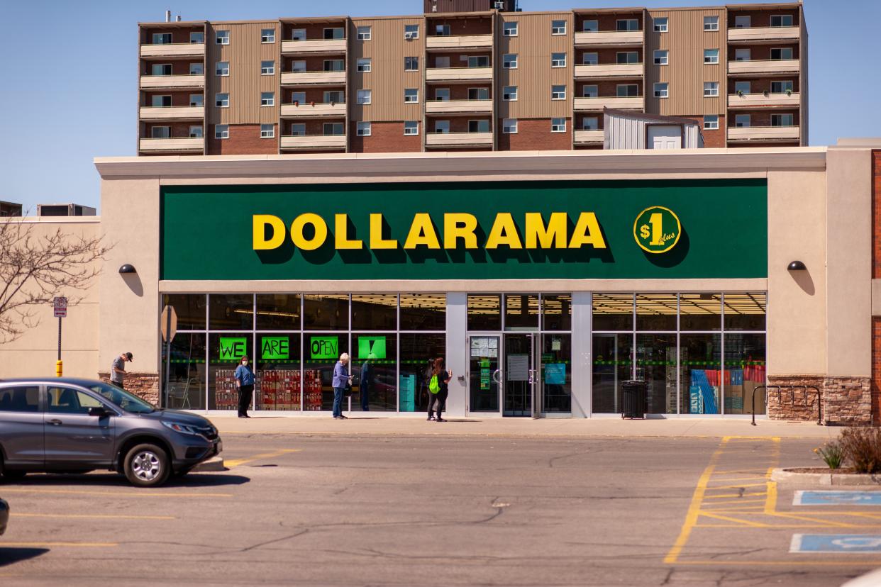 A Dollarama discount store in London, Ont, on May 13, 2020. THE CANADIAN PRESS IMAGES/Mark Spowart