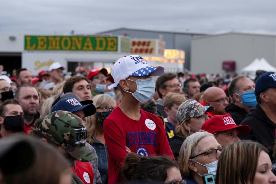 Concerns have been raised by Trump's rallies amid the coronavirus outbreak (REUTERS)