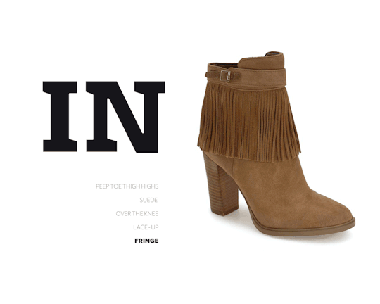 In: Fringe boots.