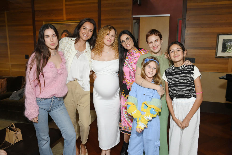 Demi Moore and her daughters throw Rumer Willis a baby shower, Los Angeles, Calif. on Mar 12, 2023. (Michael Simon / Shutterstock)