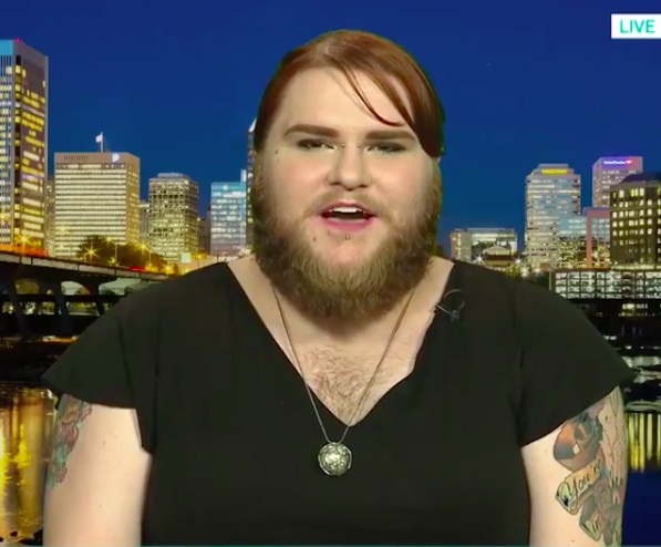 A woman with PCOS has learnt to embrace her full beard [Photo: ITV/This Morning]