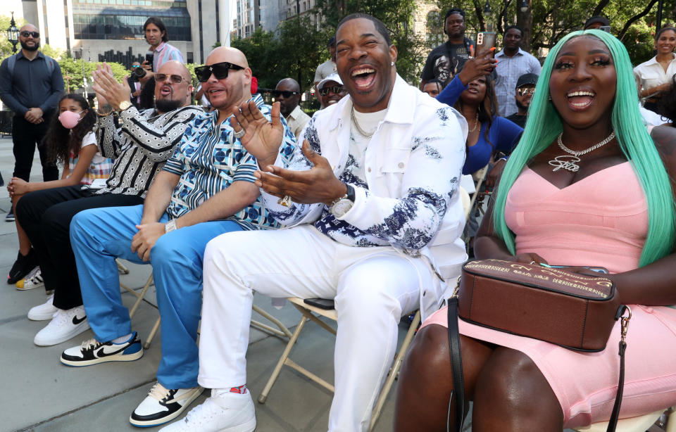 Rich Playa, Fat Joe, Busta Rhymes, and Spice attend the Power And Music Awards 2022 at City Hall in New York City. - Credit: Johnny Nunez/WireImage