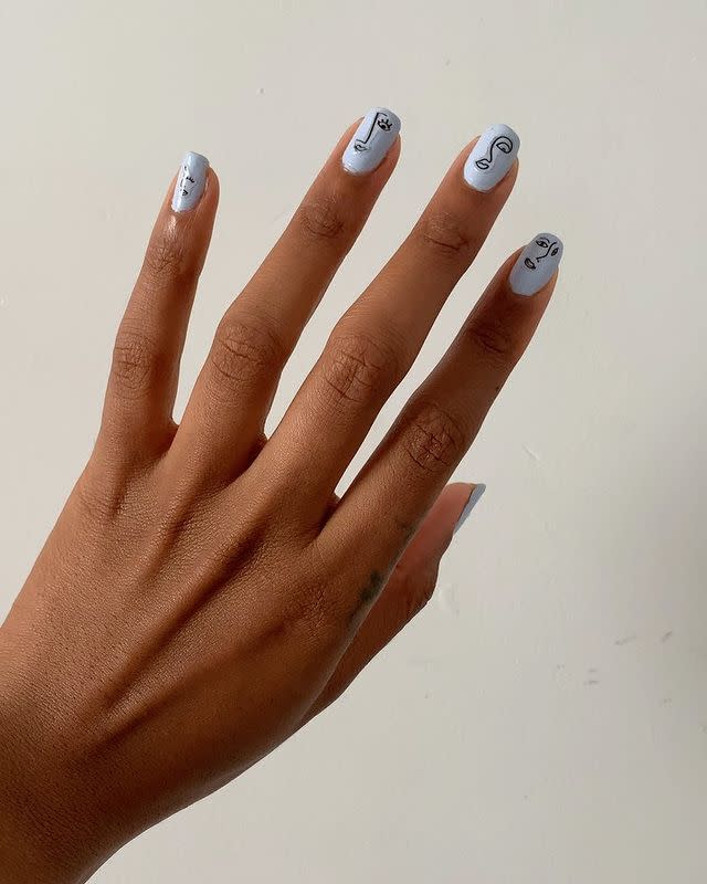 6) These Artsy Pisces Nails