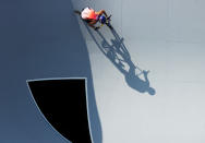 <p>Daniel Dhers of Team Venezuela practices a trick prior to the Men's Park Final of the BMX Freestyle on day nine of the Tokyo 2020 Olympic Games at Ariake Urban Sports Park on August 01, 2021 in Tokyo, Japan. (Photo by Ezra Shaw/Getty Images)</p> 