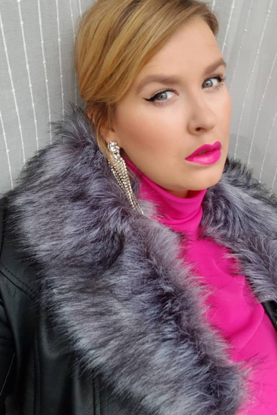 Speaking out: plus-size model Kaisa Henriikka was told her friends might be turned away from clubs in an exchange with a promoter (kaisasparkle / Instagram)