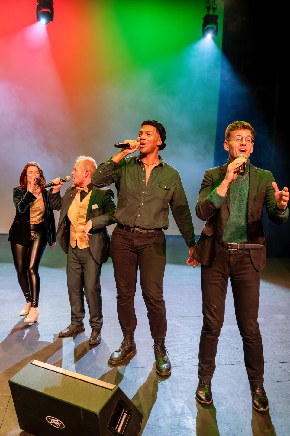 Vocal Fusion, a new a cappella singing group in Stark County shown rehearsing, will be presenting the "All I Want For Christmas" show at 7 p.m. on Friday and Saturday at Canton Palace Theatre.