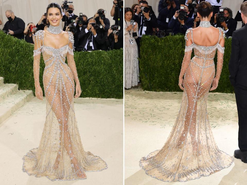 Kendall Jenner attends the 2021 Met Gala.