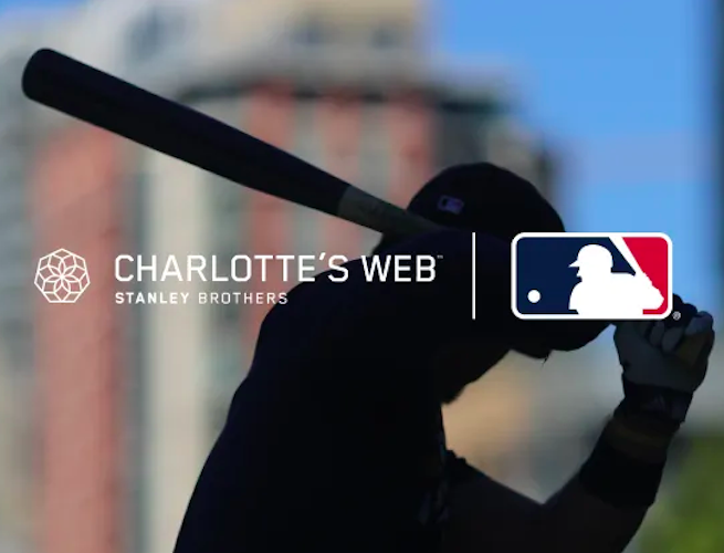 cbd charlottes web major baseball league partnership