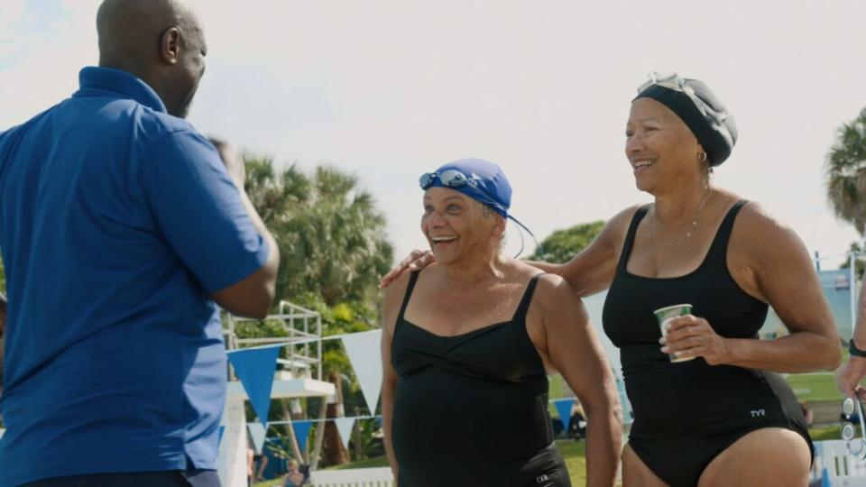 Ann E Smith and Madeline Murphy Rabb in "Team Dream" directed by Luchina Fisher