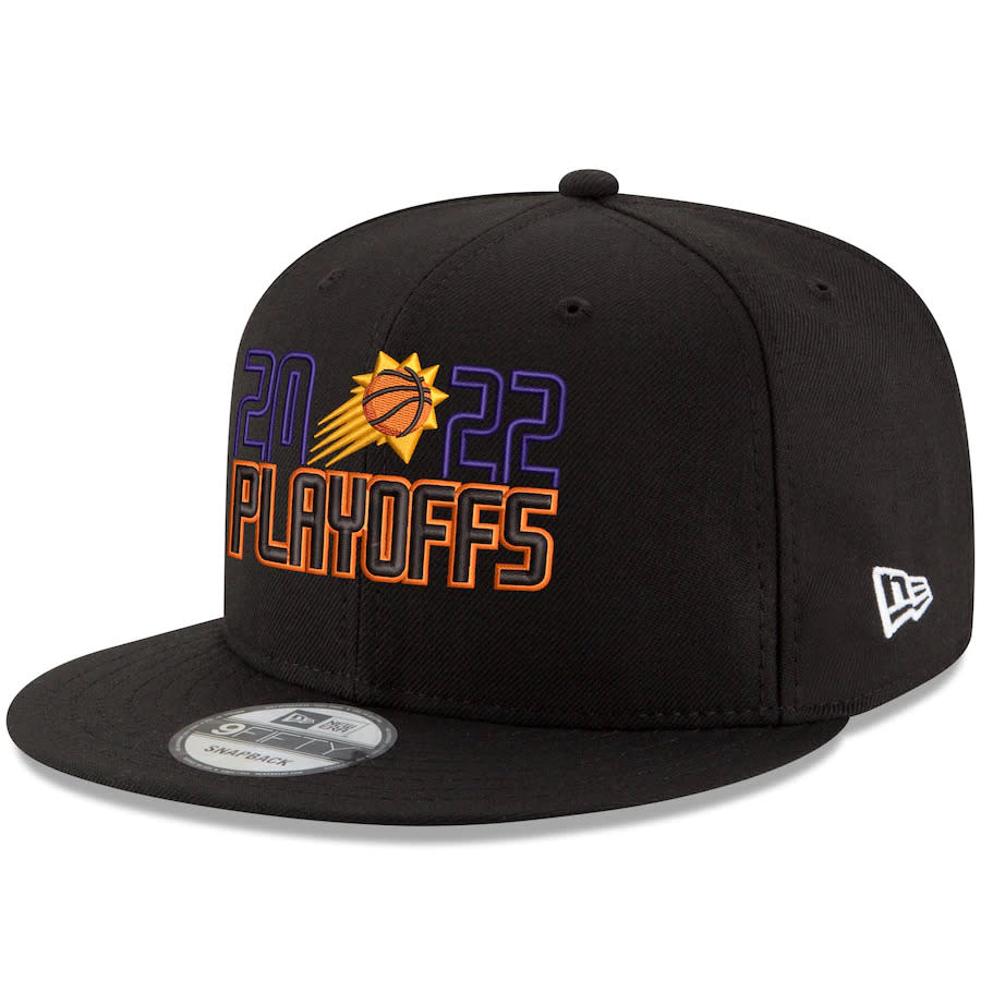 Black hat with 2022 Playoffs written in purple and orange.