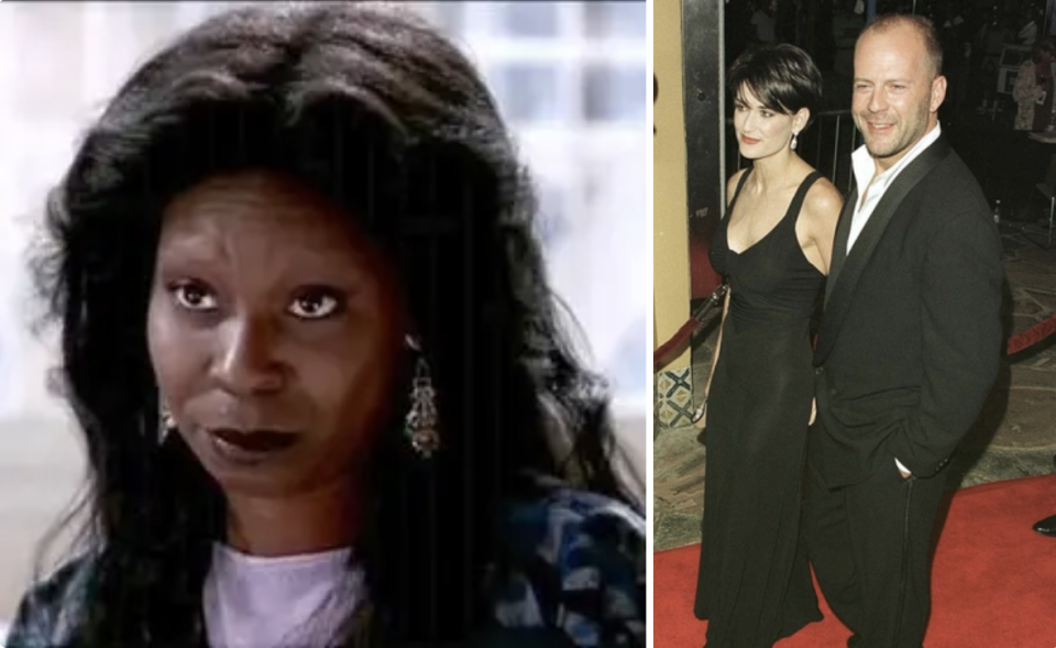 Whoopi as Oda May and Bruce and Demi
