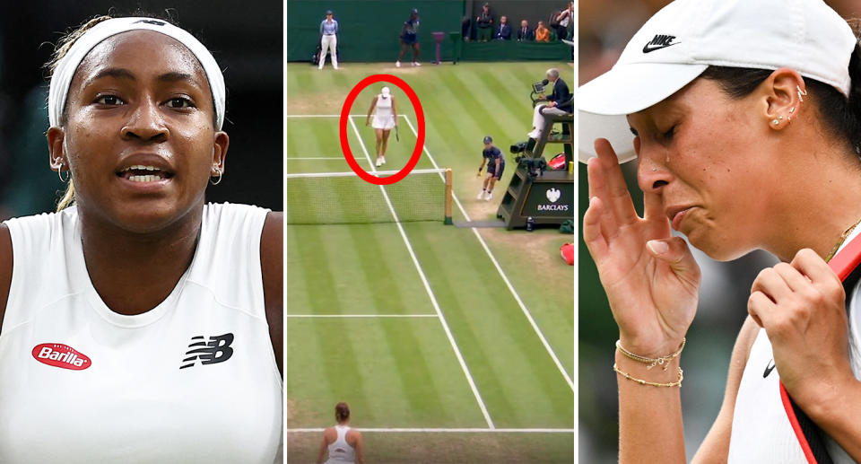 Coco Gauff suffered a shock fourth round defeat at Wimbledon while fellow American Madison Keys was reduced to tears after retiring with injury. Pic: Getty/Wimbledon 