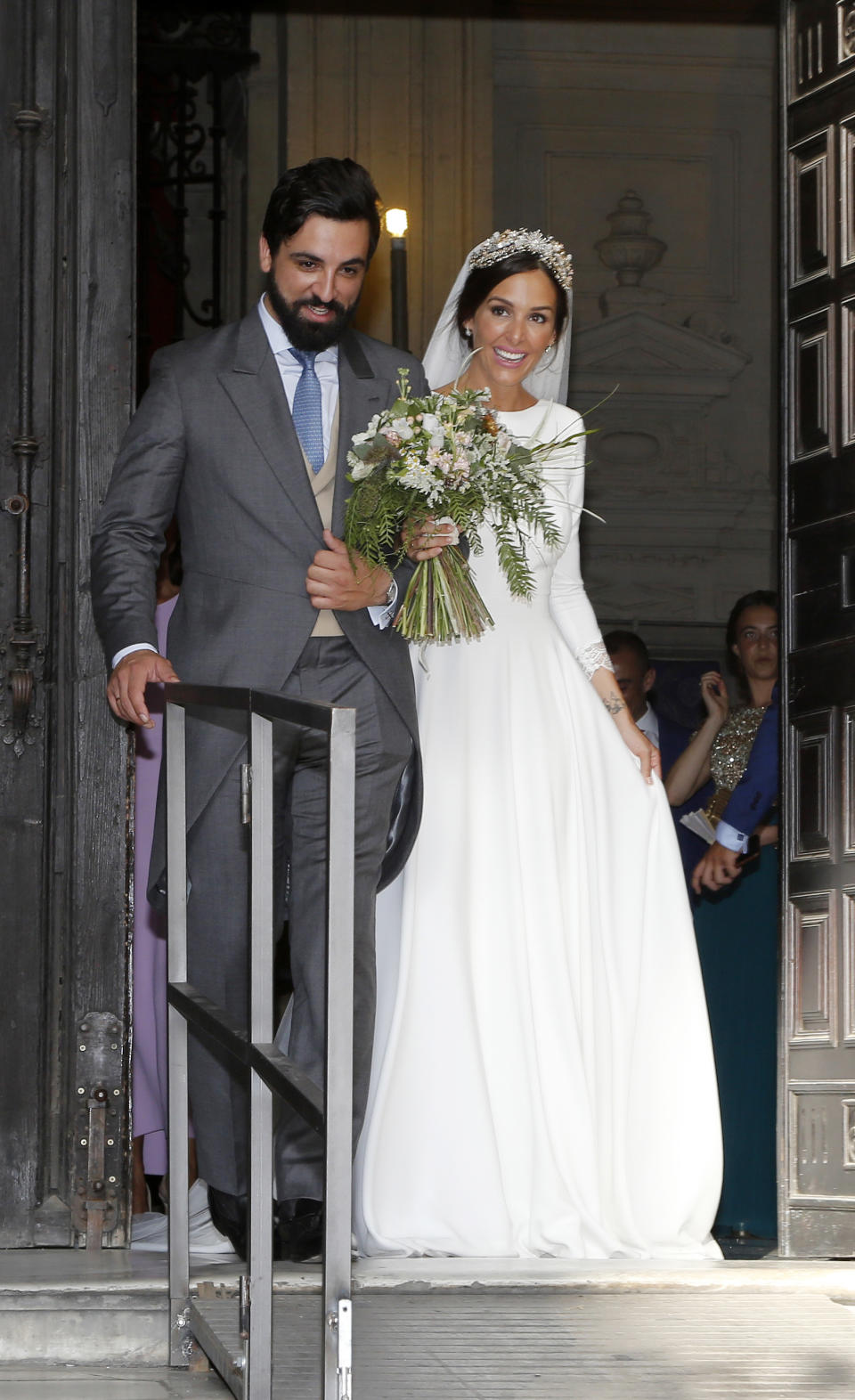 SEVILLE, SPAIN - JUNE 29:  Rocío Osorno wedding at at Seville's Cathedral on June 29, 2019 in Seville, Spain. (Photo by Europa Press Entertainment/Europa Press via Getty Images)