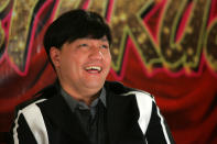 Director Wenn V. Deramas is seen during the "Sisterakas" press conference held in Quezon City, northeast of Manila, on 08 December 2012. "Sisterakas", Star Cinema and Viva Films official entry to the 2012 Metro Manila Film Festival, will hit theaters nationwide beginning 25 December 2012. (Voltaire Domingo/NPPA Images)