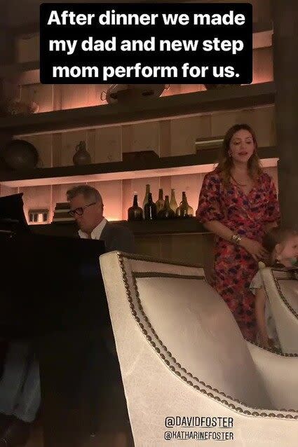 David Foster's daughter got congratulated my her sister, Sara, and stepmom, Katharine McPhee.