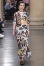 <p>Art School Bohemian Christopher Kane A model walks the runway at Fall 2017 show in Christopher Kane’s London (Photo: Getty Images) </p>