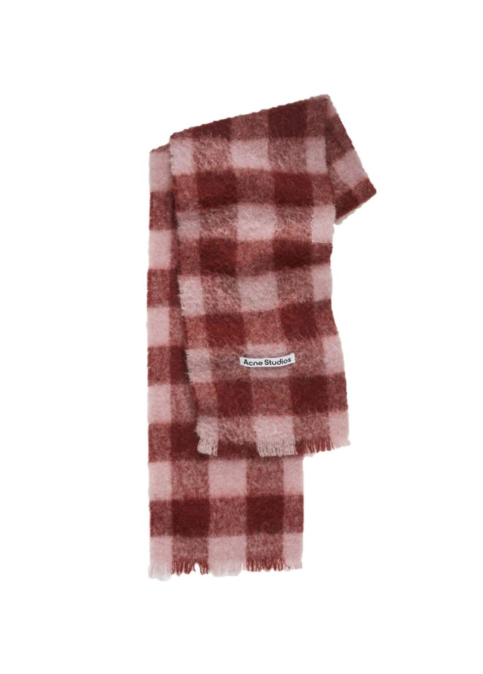 <p>Wool and mohair scarf, £170, <a href="https://www.acnestudios.com/uk/en/checked-scarf-pink-brick-red/CA0092-CIJ.html?categid=woman-scarves" rel="nofollow noopener" target="_blank" data-ylk="slk:Acne Studios;elm:context_link;itc:0;sec:content-canvas" class="link ">Acne Studios</a></p><p><a class="link " href="https://go.redirectingat.com?id=127X1599956&url=https%3A%2F%2Fwww.acnestudios.com%2Fuk%2Fen%2Fchecked-scarf-pink-brick-red%2FCA0092-CIJ.html%3Fcategid%3Dwoman-scarves&sref=https%3A%2F%2Fwww.townandcountrymag.com%2Fuk%2Fstyle%2Ffashion%2Fg34533784%2Fessential-autumn-fashion%2F" rel="nofollow noopener" target="_blank" data-ylk="slk:SHOP NOW;elm:context_link;itc:0;sec:content-canvas">SHOP NOW</a></p>