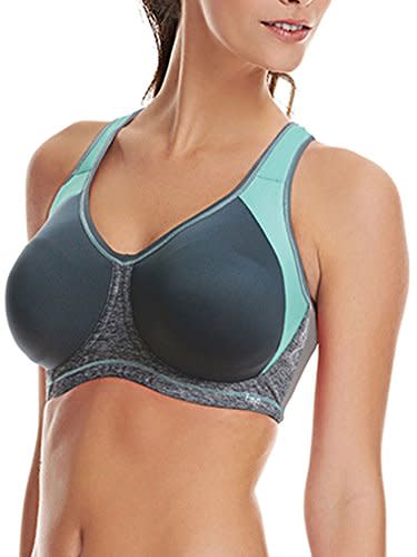  SHAPERMINT Seamless Racerback Wireless Sports Bra For Women