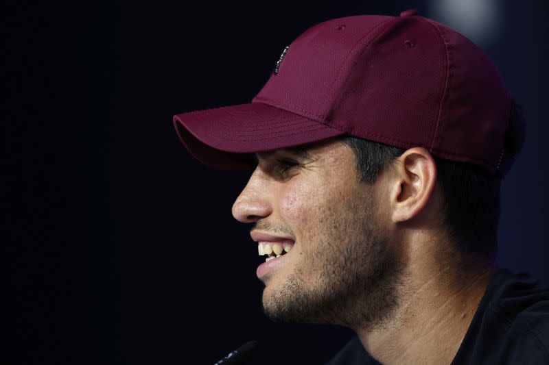 Tenis - Abierto de Estados Unidos - Flushing Meadows, Nueva York, Estados Unidos - 25 de agosto de 2023, el español Carlos Alcaraz