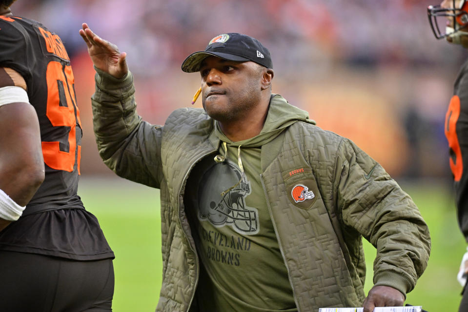 The Cleveland Browns fired defensive coordinator Joe Woods was fired a day after the season ended. (AP Photo/David Richard, File)