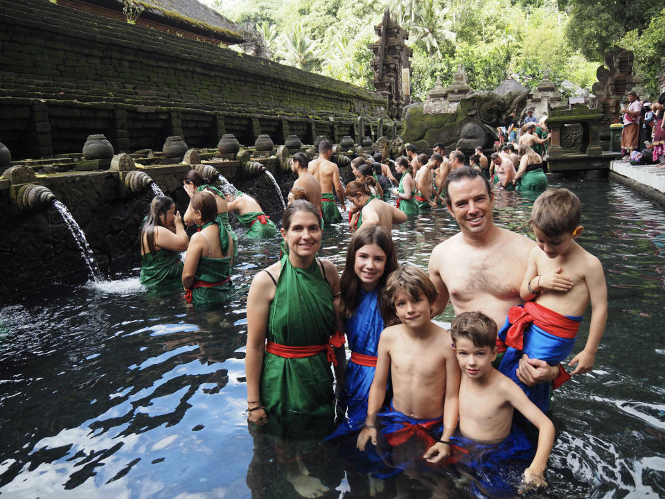 In March, the family left Canada to embark on a world tour. They expect it to last a year, and have already been to Africa, Turkey, Mongolia and Indonesia.  / Credit: Edith Lemay