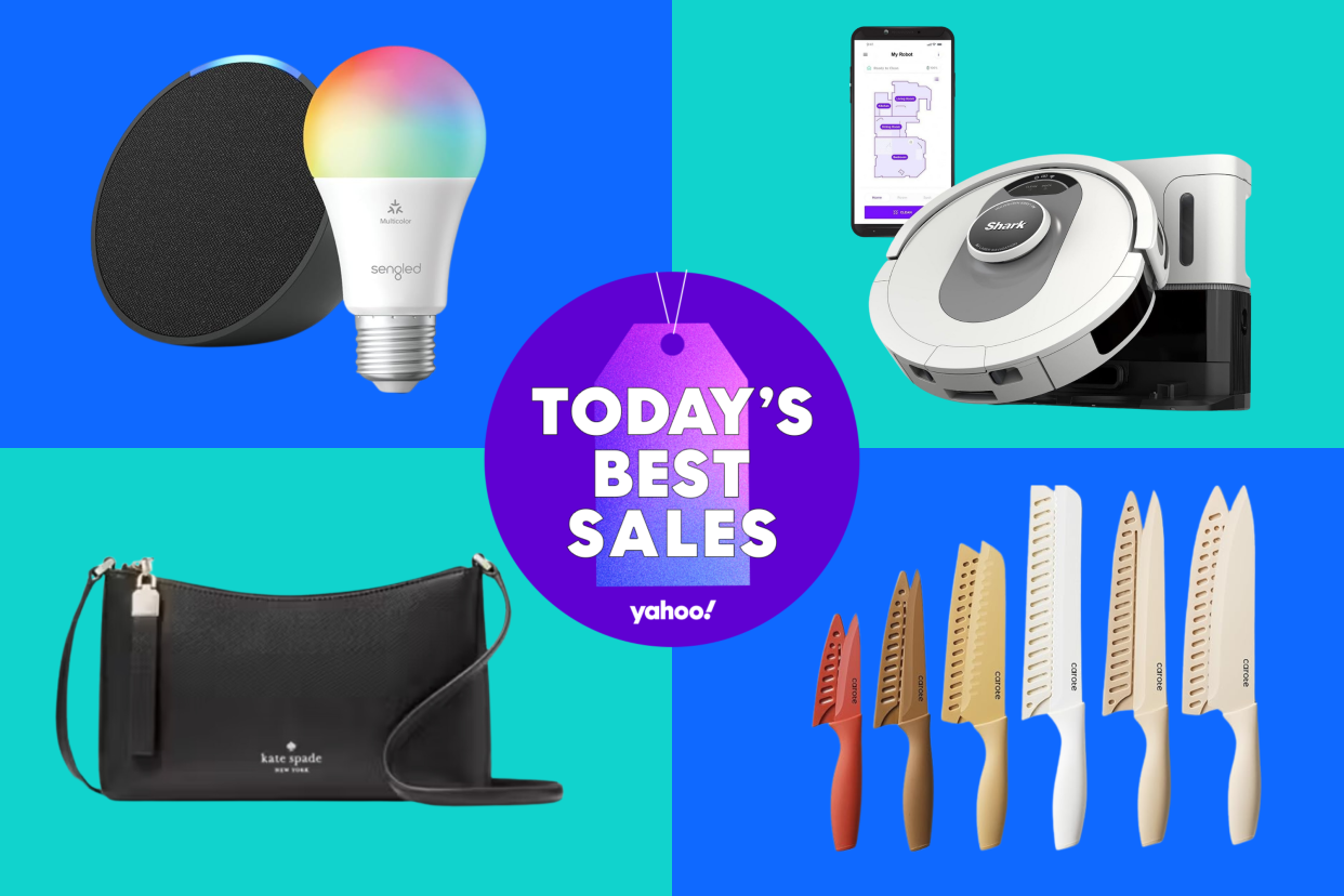 Check out these top deals today on an Amazon device, robot vacuum, Kate Spade bag and pretty kitchen knife set. (Amazon/Kate Spade Outlet)