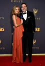 <p>Hilarie Burton and Jeffrey Dean Morgan attends the 69th Annual Primetime Emmy Awards on September 17, 2017. (Photo: Getty Images) </p>