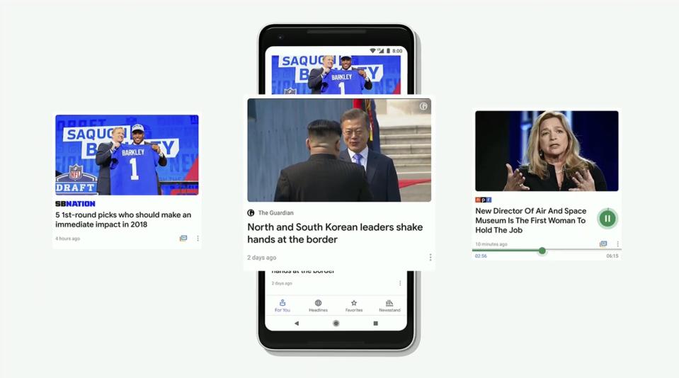 A redesigned Google News for iOS was a notable inclusion at the Google I/O