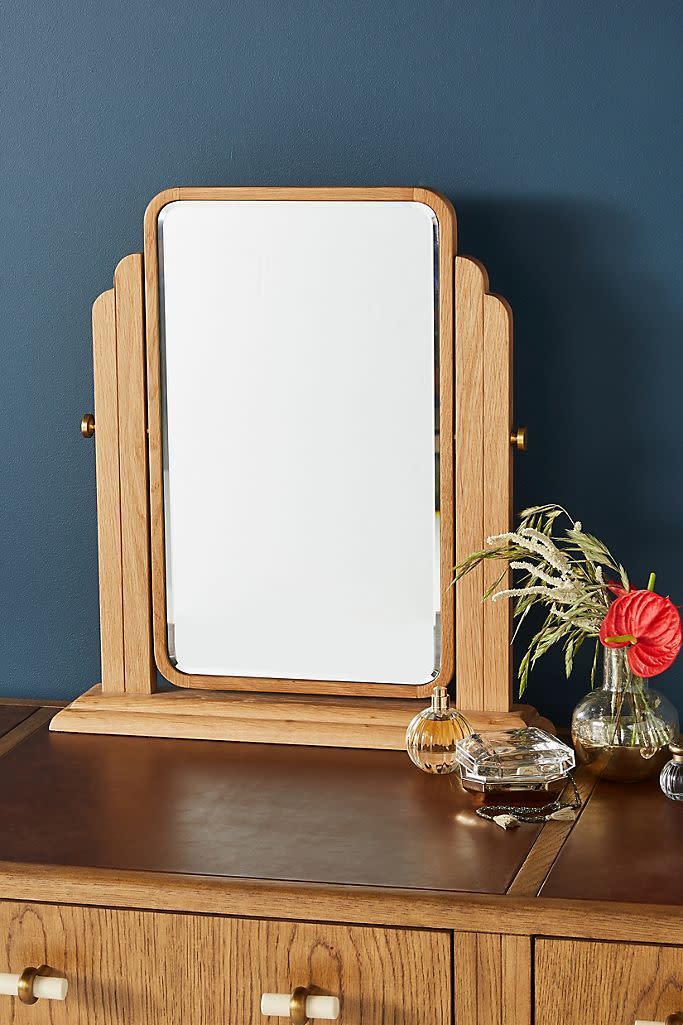 Oak Vanity Mirror