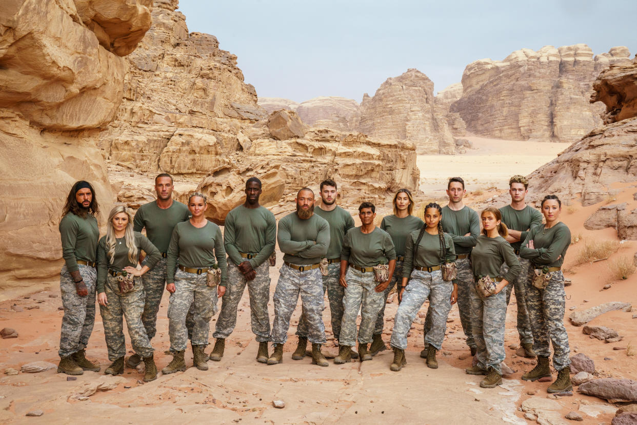 Celebrity SAS: Who Dares Wins introduces the new recruits. (Channel 4)