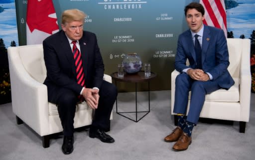 Trump and Trudeau at the stormy G7 summit