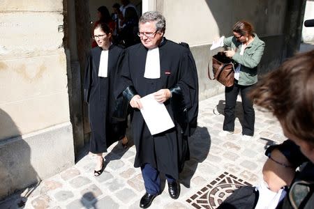 French lawyer Jean Veil leaves the courthouse in Versailles, France, September 23, 2016. REUTERS/Charles Platiau