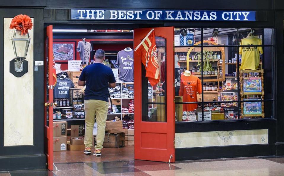 Best of Kansas City in Crown Center is one of the local shops selling Three KC merchandise, paying homage to both Kansas City and “Ted Lasso.”