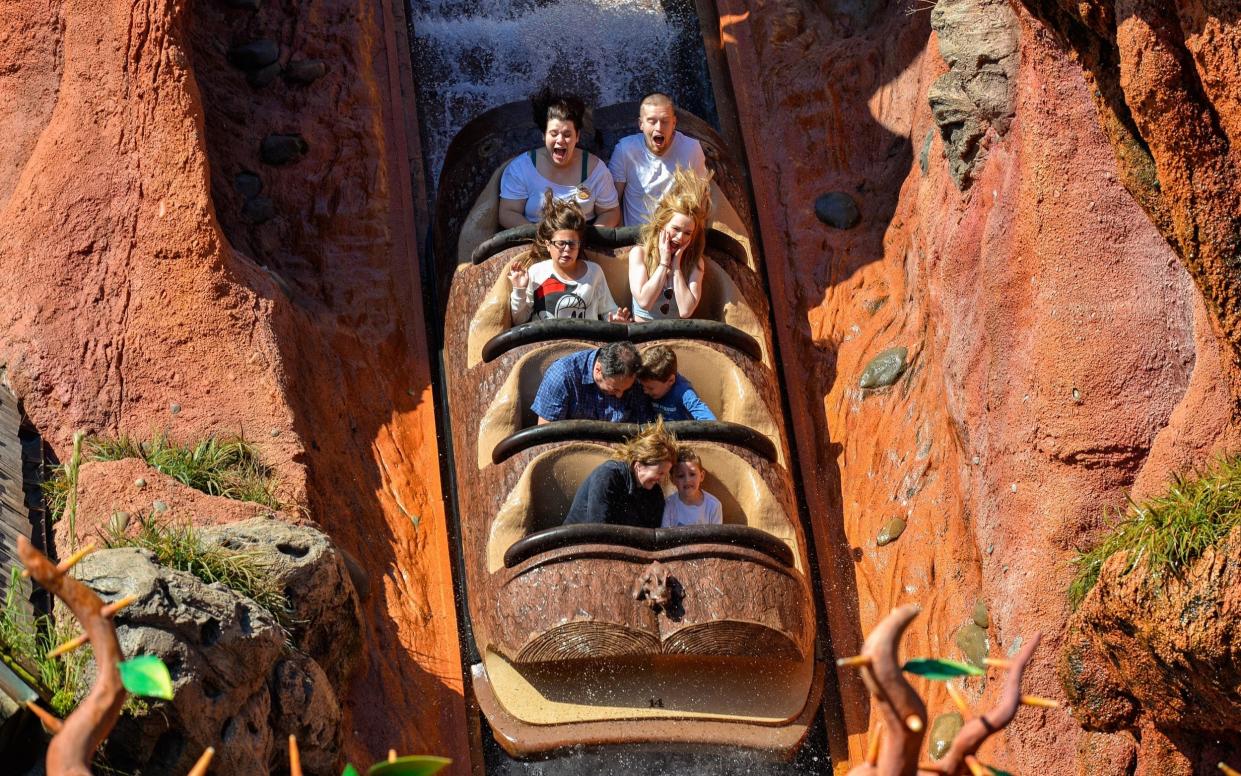 Disney's controversial Splash Mountain ride, at Disney World, Florida - Alamy