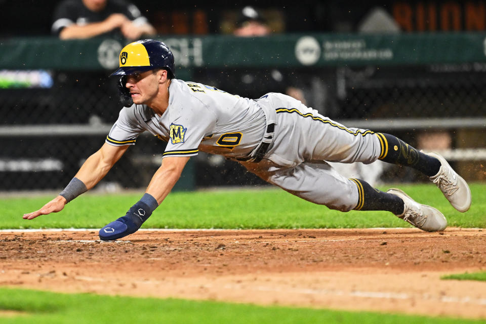 Sal Frelick具有優異的腳程及守備能力。（MLB Photo by Jamie Sabau/Getty Images）