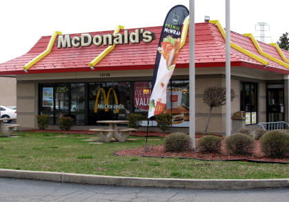 McDonald's restaurant: Credit AP