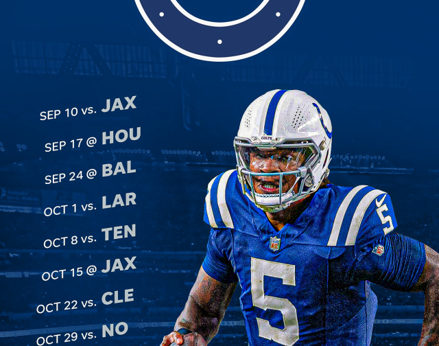 Get your downloadable Colts' 2023 schedule wallpaper