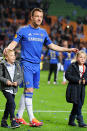 <p>Terry in full kit for the post-game celebrations, joined by his family.</p>