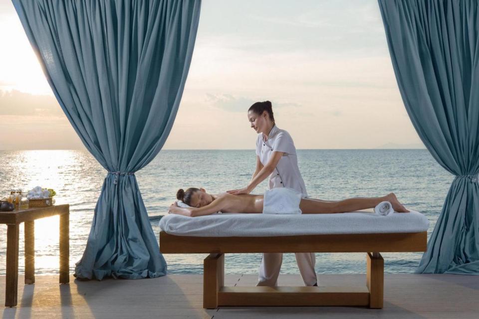 Guests can choose from therapeutic Thalasso treatments utilising seawater or a Thai massage body stretch. (Health and Fitness Travel)