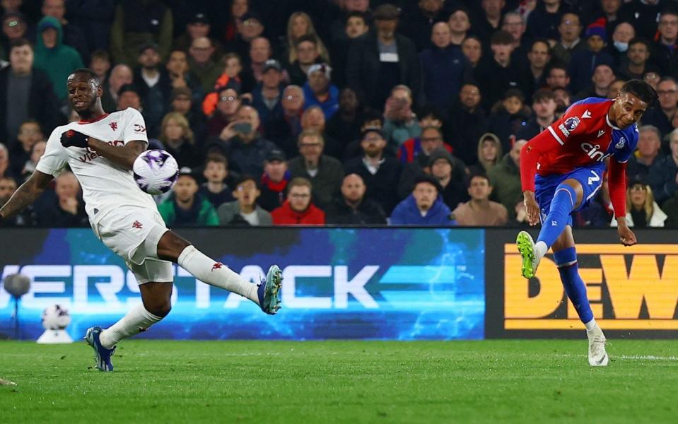 Crystal Palace's Michael Olise scores their fourth goal