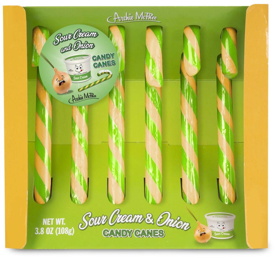 Sour Cream and Onion Candy Cane (Courtesy Archie McPhee)