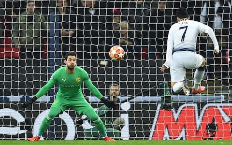 Heung-min Son puts Spurs in front - Credit: AFP