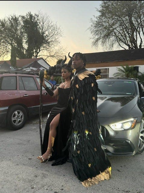 Maleficent was also a favorite prom look at Booker T. Washington Senior High School.